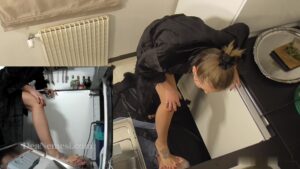 Dea Nemesi Goddess Femdom spanked his cheeks as a disciplinary measure