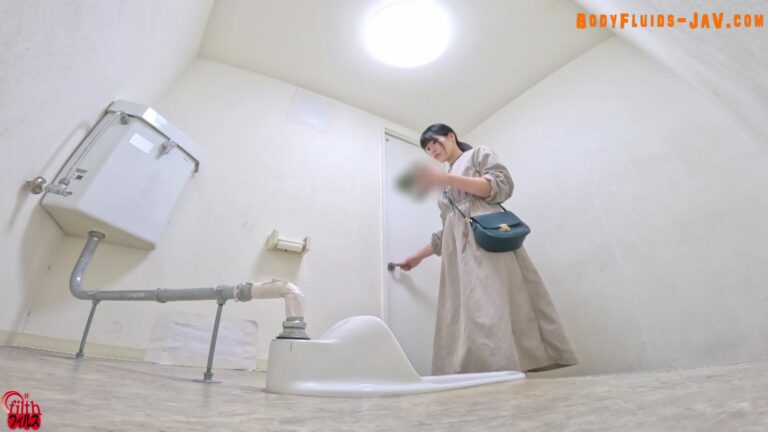 Asian student endured for so long and finally peed