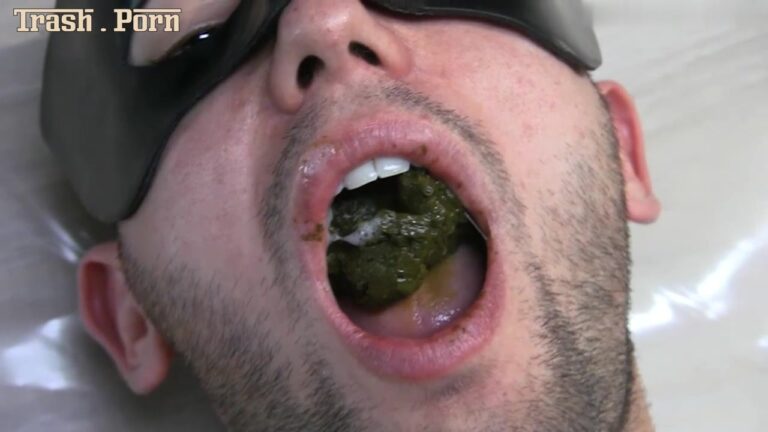 Mistress Gaia took a shit in his mouth and then covered it with duct tape